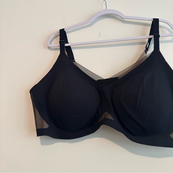 Honeylove Black CrossOver V-Neck Bra Mesh Bra Sz 3x - Picture 5 of 13